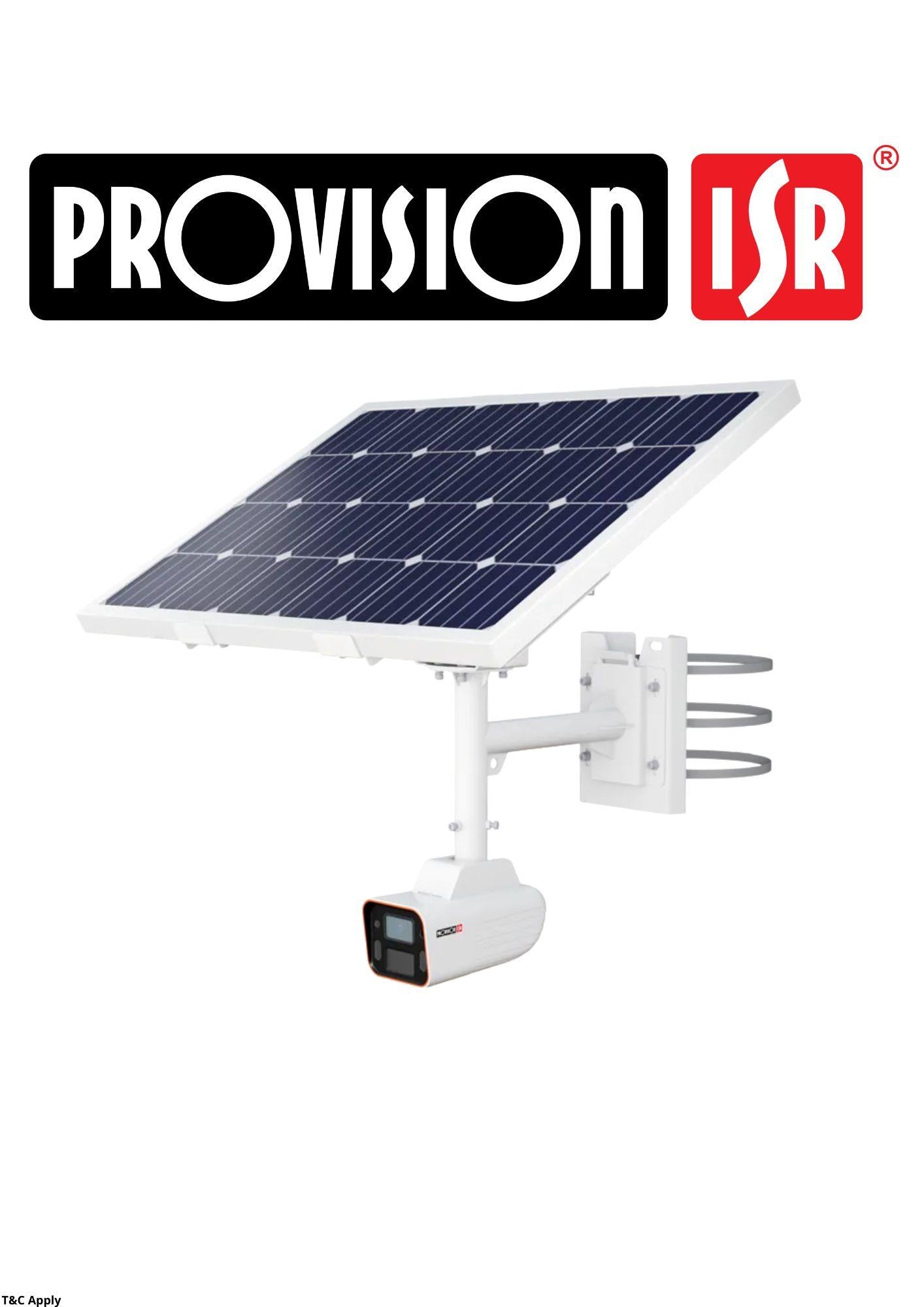 4MP Solar Powered Camera DDA Analytics Fixed Lens Medium Bullet Camera