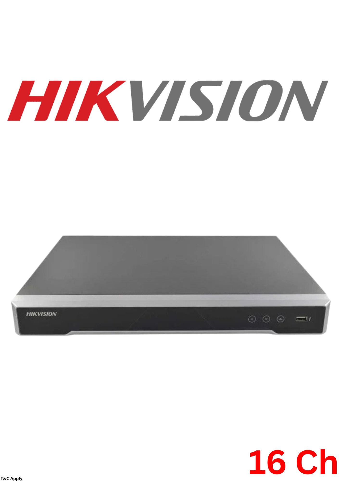 Hikvision NVR 16CH  4K 160Mbps with 16 PoE Alarm I/Os