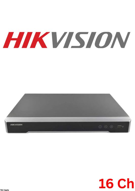 Hikvision NVR 16CH  4K 160Mbps with 16 PoE Alarm I/Os