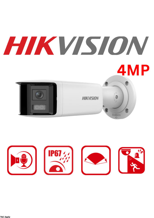 Hikvision IP Panoramic Bullet 4MP White Light 40m 2.8mm Lens IP67