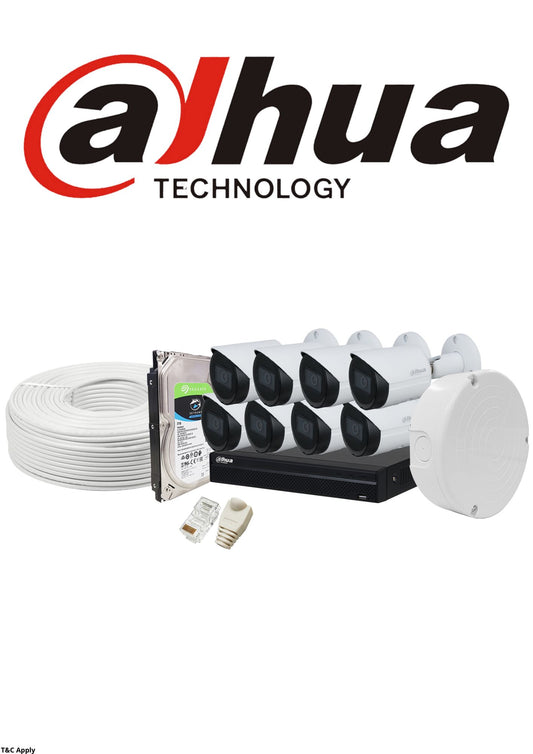 Dahua 8 Channel IP CCTV Kit Bullet