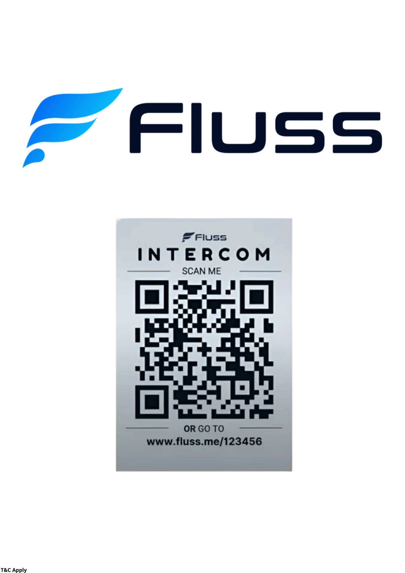 Fluss Smart Intercom - A5 QR - Video & Audio