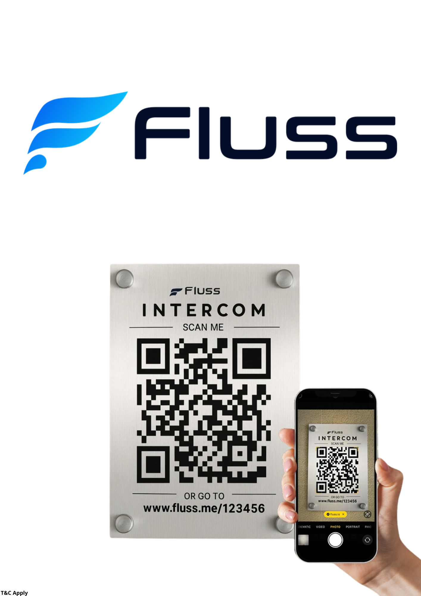 Fluss Smart Intercom - A5 QR - Video & Audio